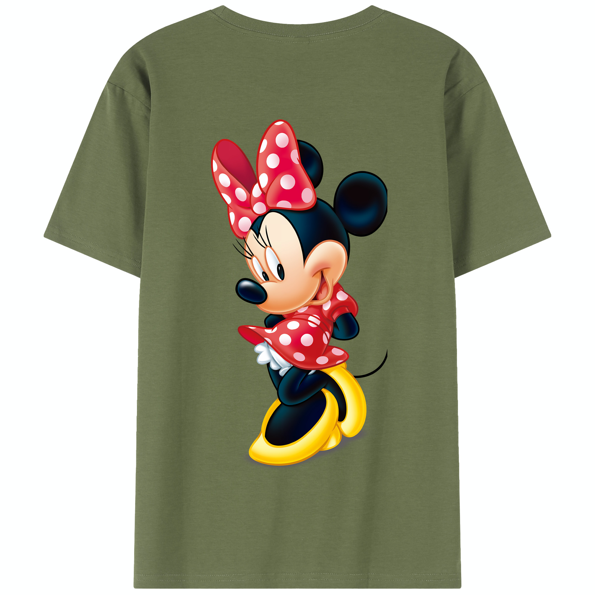 （画像用） ミッキーマウス Mickey Mouse 綿100％半袖Tシャツ（背面プリント）